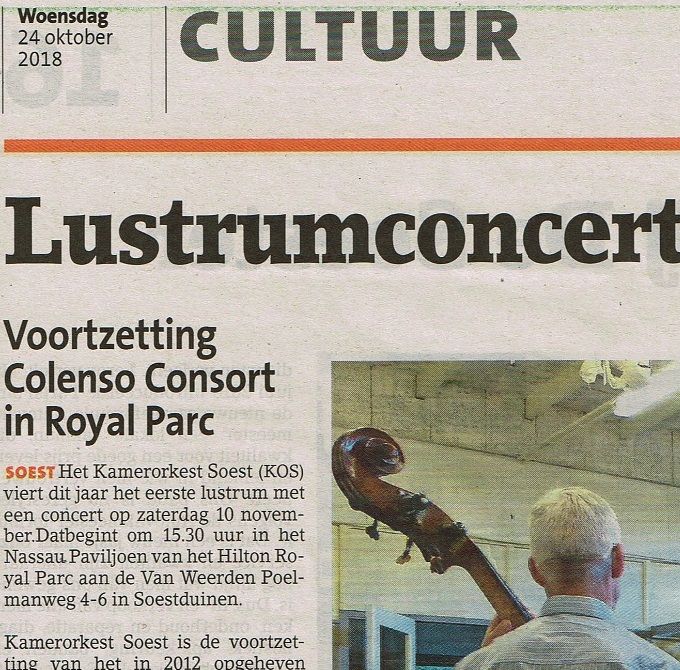 Krantenartikel van 